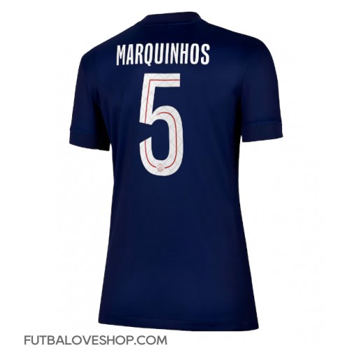 Dres Paris Saint-Germain Marquinhos #5 Domáci pre Ženy 2025-26 Krátky Rukáv Dres Paris Saint-Germain Marquinhos #5 Domáci pre Ženy 2025-26 Krátky Rukáv
